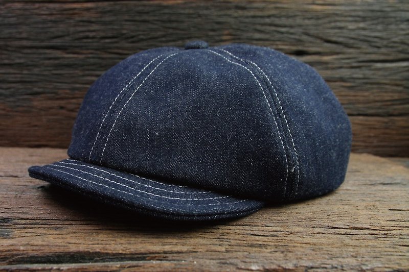 Denim News Boy Cap tannins retro reported bonnet - Hats & Caps - Other Materials Blue