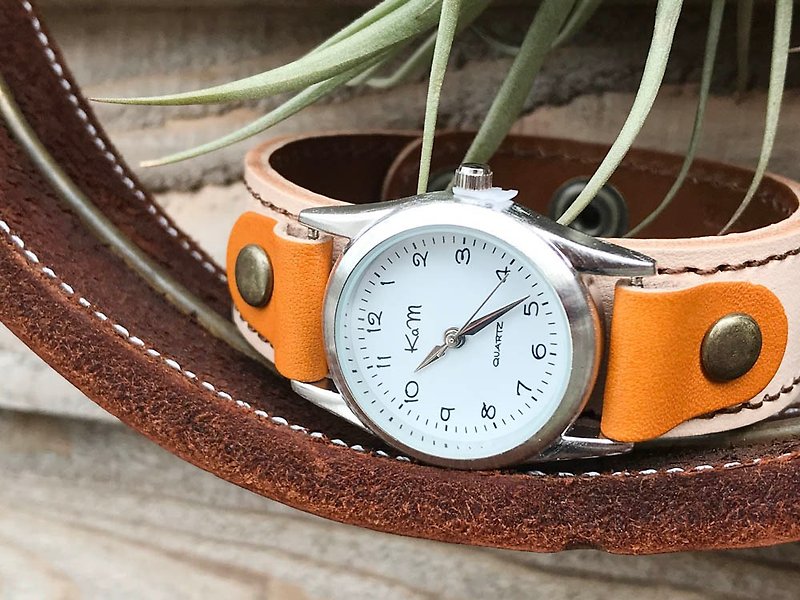 STITCH A watch that you want to wear every day Stitch Run Watch Unisex OK SRW-WBC-BA - Women's Watches - Genuine Leather Khaki