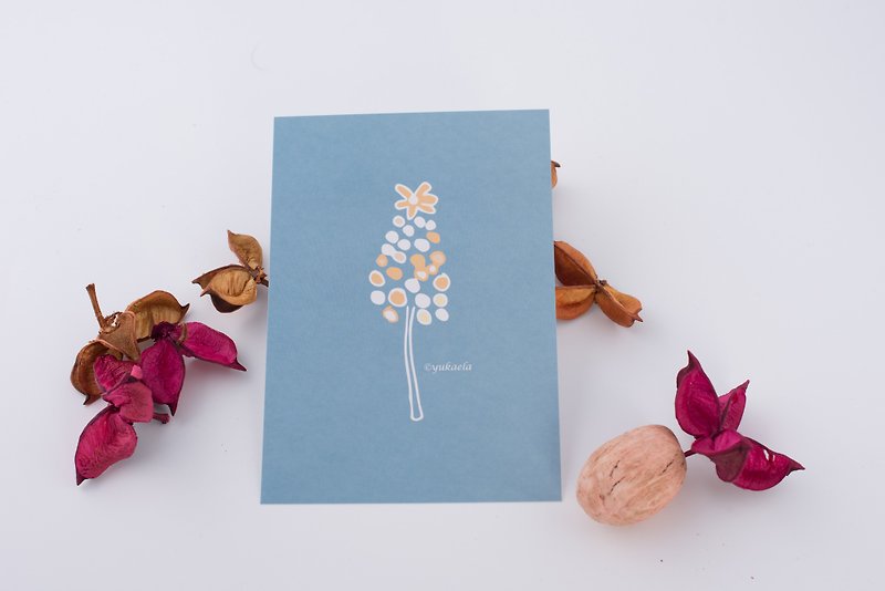 Cultural and creative postcards - send you cute and happy hyacinth universal cards/postcards/birthday cards - การ์ด/โปสการ์ด - กระดาษ ขาว