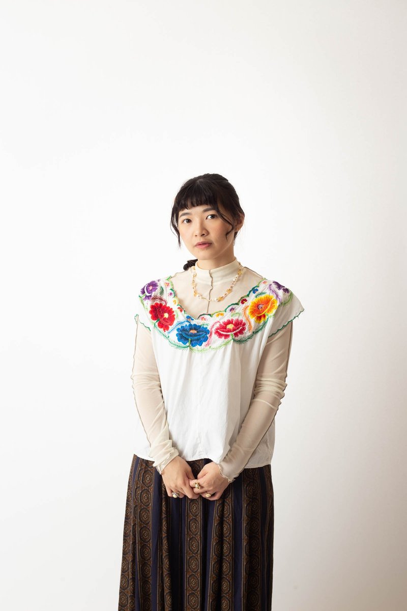 Mexican Top 墨西哥刺繡上衣【初戀販賣所】G615 - 女上衣/長袖上衣 - 棉．麻 