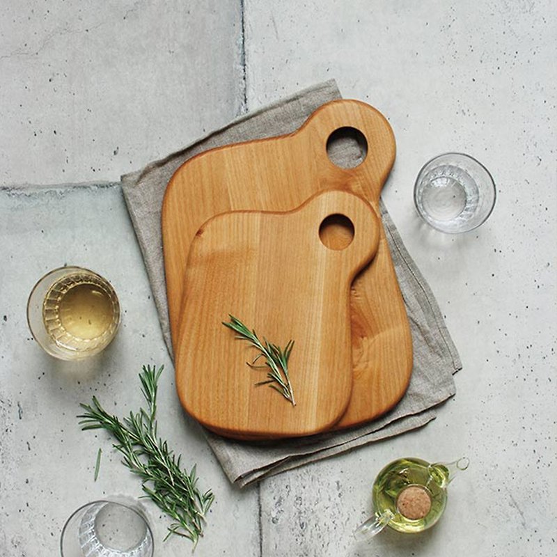 Japan KINTO BAUM wooden service board square / long / 4 types in total - Serving Trays & Cutting Boards - Wood Brown