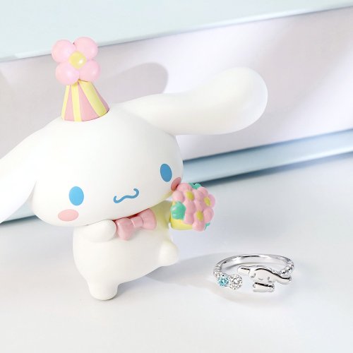 STORY故事銀飾 Small Gift for U系列-Cinnamoroll 大耳狗喜拿禮物純銀戒指
