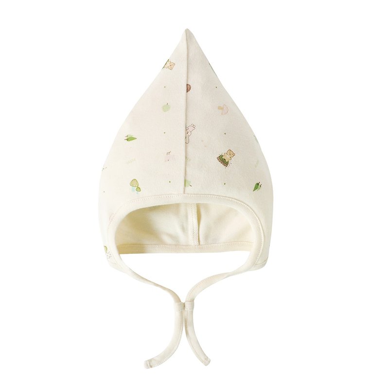 [SISSO Organic Cotton] Forest Baby Elf Hat - หมวกเด็ก - ผ้าฝ้าย/ผ้าลินิน ขาว