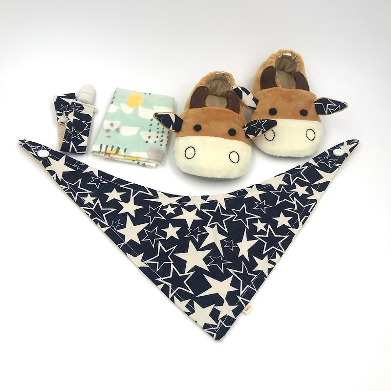 Blue Star Shaped Cow Gift Box - Baby Gift Sets - Cotton & Hemp Blue