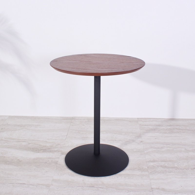 Nordic minimalist round small side table - Dining Tables & Desks - Wood Brown