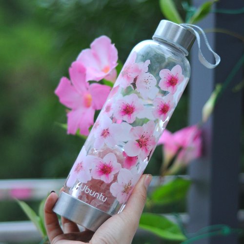 ubuntu UBUNTU 水晶水瓶 | 神秘之花系列 |櫻花 | 讓水回到 最原始的狀態