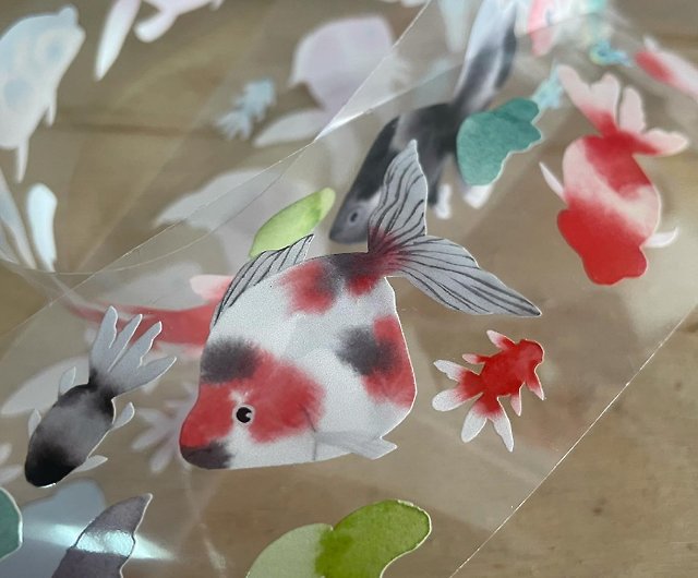 金魚4 Pet紙膠帶 設計館米蟲丸森活工作室 紙膠帶 Pinkoi