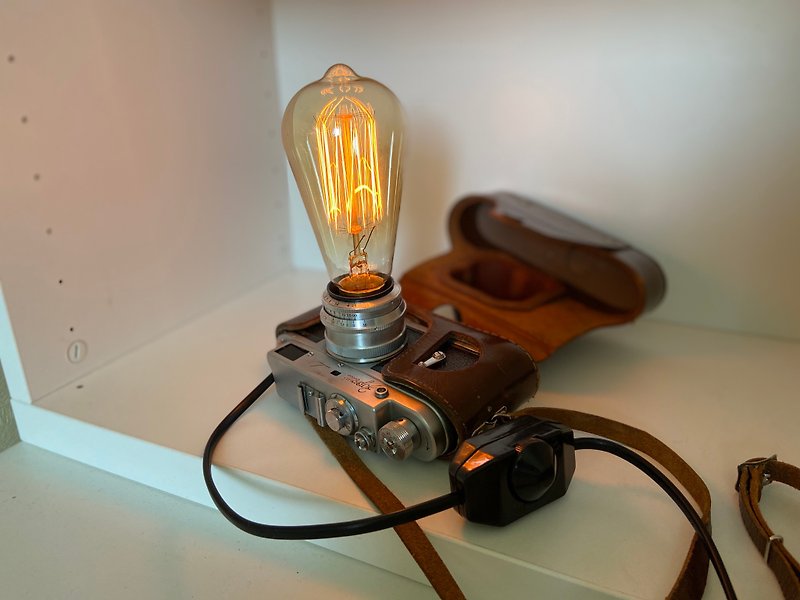 ヴィンテージカメラエジソンランプ - 照明・ランプ - アルミニウム合金 シルバー
