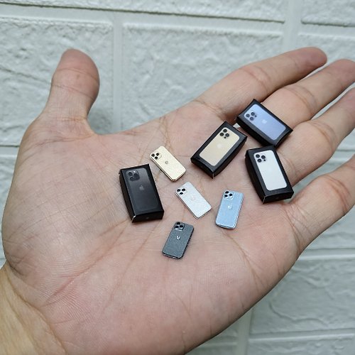 liluminiatureshop New Scale 1:12 All 4 color set of iPhone 13 Pro Max Toy Miniature
