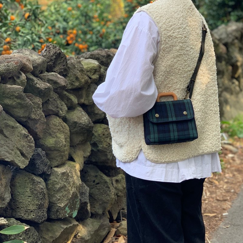 mini bag - tartan big check Bag - 手提包/手提袋 - 其他材質 多色