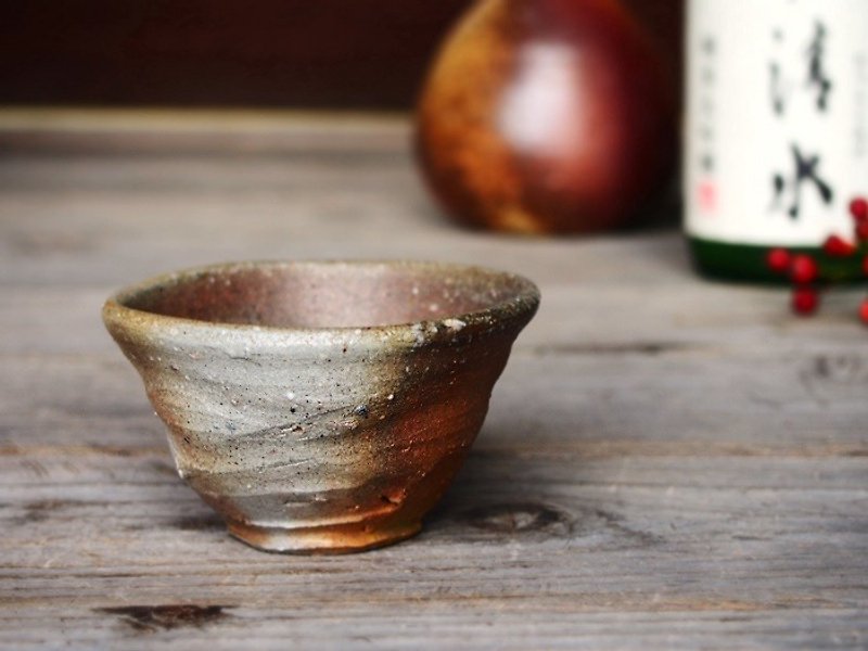 Bizen fried sweet sake _ gi-104 - Pottery & Ceramics - Pottery Brown