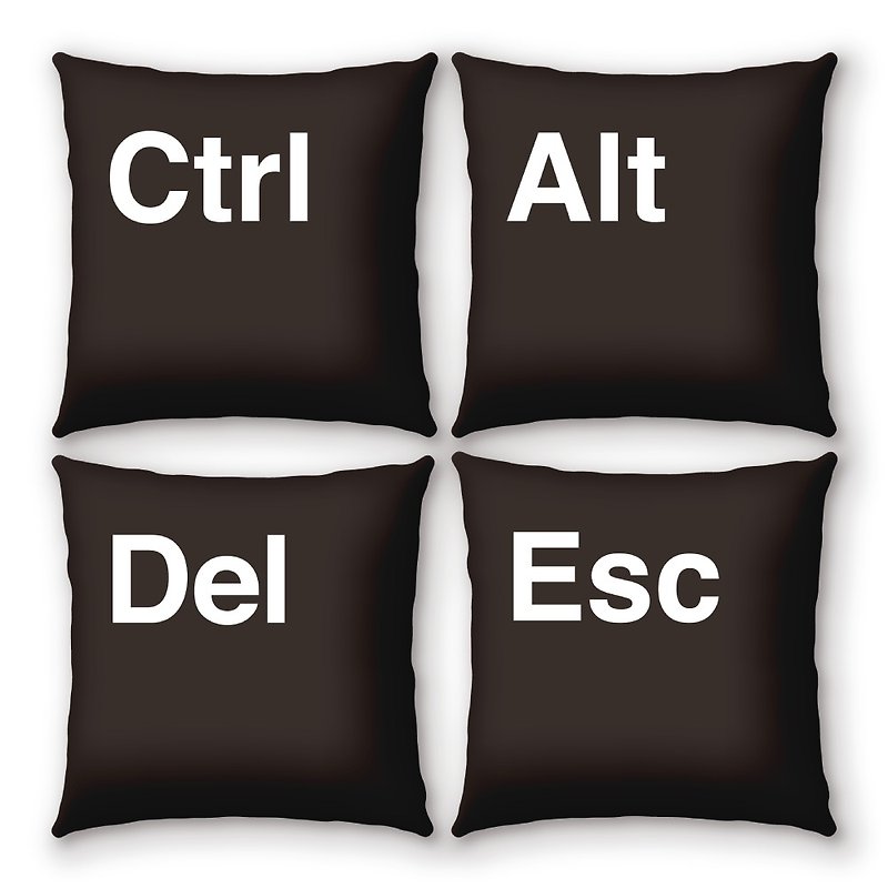 iPillow Creative Pillow, a set of four buttons PSIP-25-28 - หมอน - เส้นใยสังเคราะห์ สีดำ