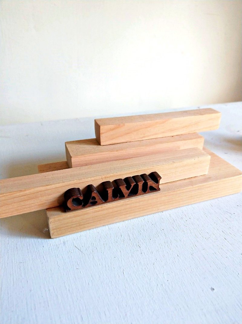 CL Studio [Modern and Simple-Geometric Style Wooden Phone Holder/Business Card Holder] N59 - ที่ตั้งบัตร - ไม้ 