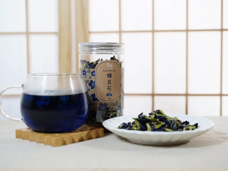 茶願 - 蝶豆花 30g 美白肌膚 護眼亮眼 - 茶葉/茶包/水果茶 - 其他材質 