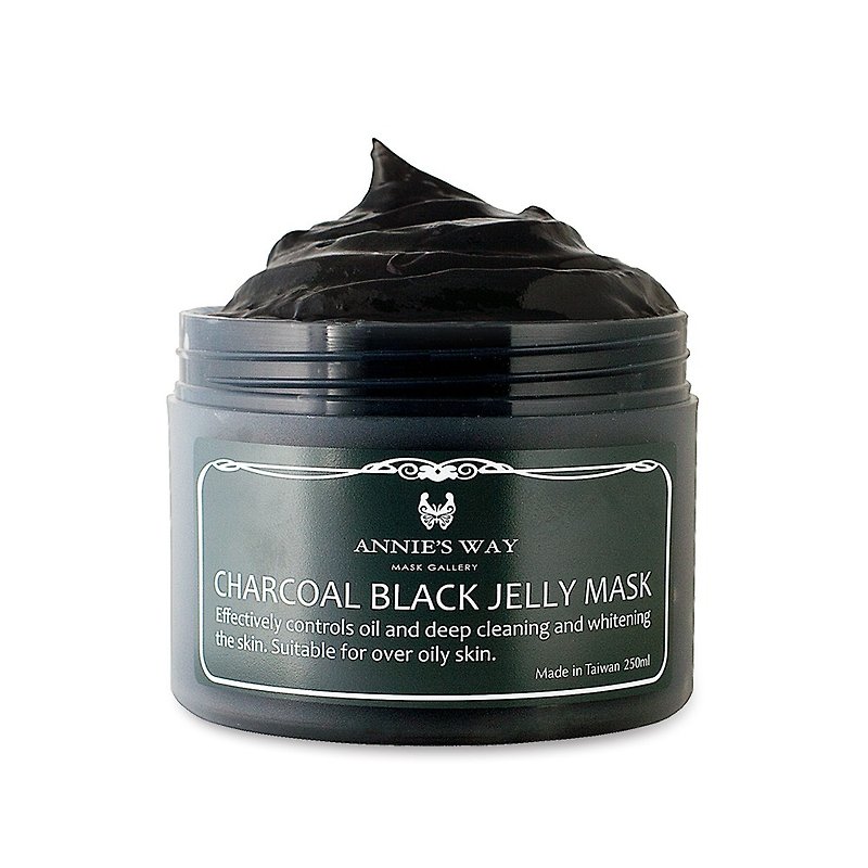 Charcoal Black Jelly Mask 250ml - Face Masks - Other Materials Black