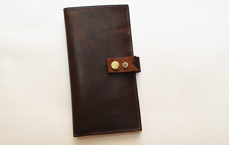 Straight long folder - Long‧Wallet # 1 - Wallets - Genuine Leather Purple
