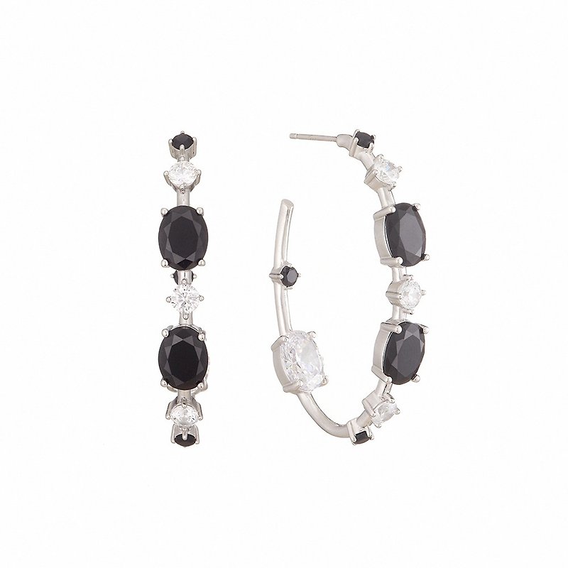 LUCIANO MILANO Galaxy sterling silver earrings - ต่างหู - โลหะ สีเงิน