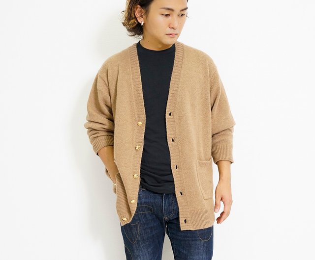 Baby Camel 100 V Neck Knit Cardigan CH hdmn Homme Shop ch hdmn