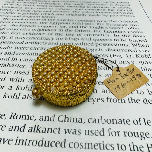 Vintage box’s 老件盒子 美國Max Factor 珍珠香膏盒