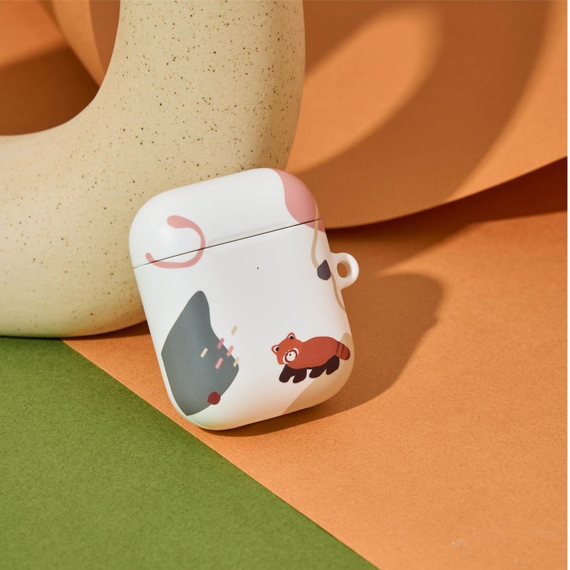 【FITZORY】動物園療癒系色塊 小熊貓 | AirPods殼 - AirPods/耳機保護套 - 塑膠 多色