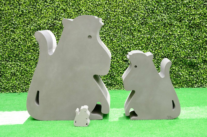 立體動物傢俱- 台灣獼猴(耐重100KG) - 兒童家具/傢俬 - 其他材質 灰色