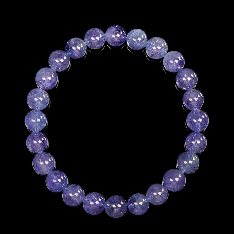 【正佳珠寶】坦桑石 超頂級透體 紫羅蘭丹泉石 7.3-7.8mm 坦桑石 - 手鍊/手環 - 半寶石 多色
