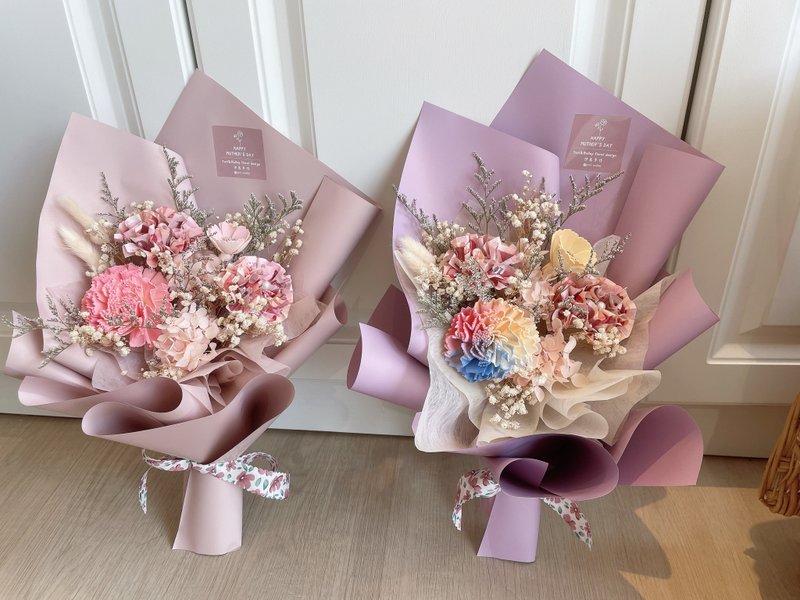 康乃馨鈔票花束/有錢花束/鈔票花束/現金花束/母親節花禮/康乃馨 - 乾燥花/永生花 - 植物．花 多色