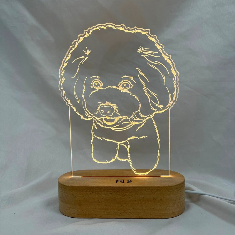 [Made in Hong Kong] Pet Night Light | Furry Night Light | Customized Night Light | Pet Memorial - อื่นๆ - อะคริลิค 