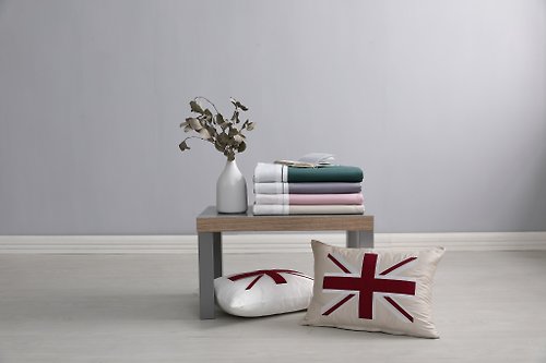 家適居家寢飾生活館 【聖誕禮物】城市系列-英國國旗抱枕-含枕心