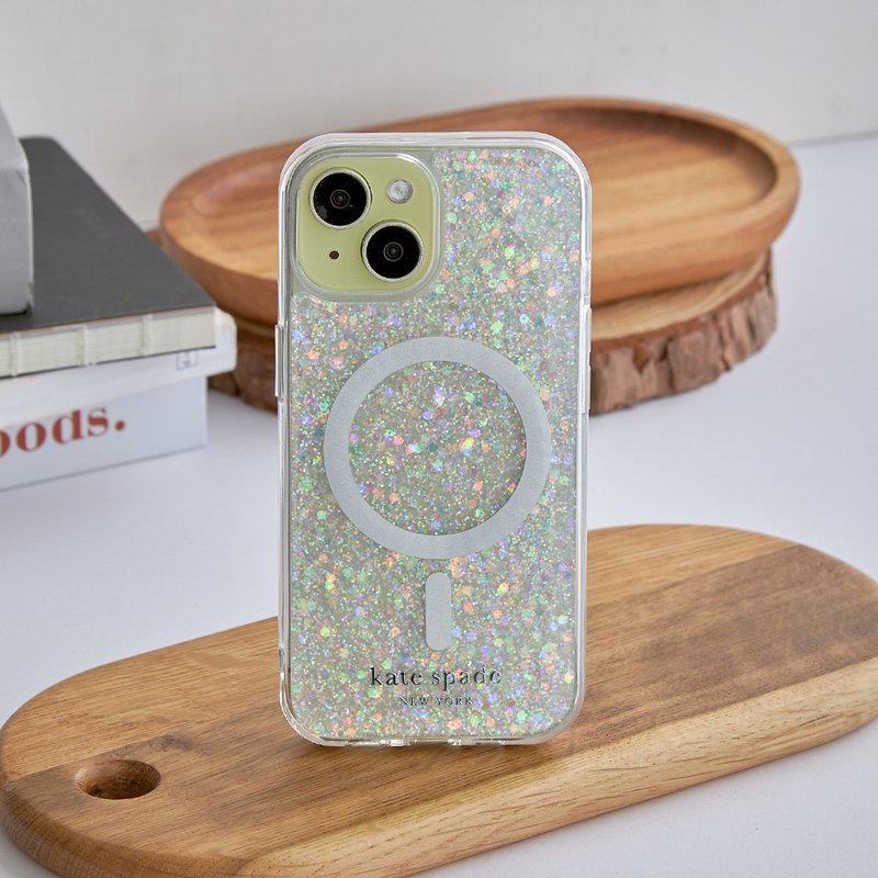 Kate spade iPhone 15/16e Magnetic Phone Case Galaxy Star - Phone Cases - Plastic White