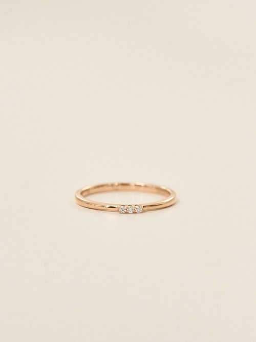 CHUREÈ JEWELRY | ETHEREAL微光戒指 | 18K金 鑽石輕珠寶