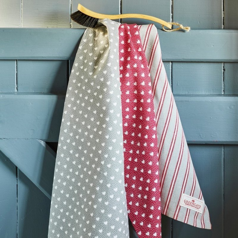 Denmark GreenGate Penny tea towel / table towel / lace napkin cloth / 2 colors in total - ผ้ารองโต๊ะ/ของตกแต่ง - ผ้าฝ้าย/ผ้าลินิน หลากหลายสี