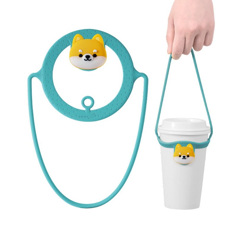 Bone/Cup Tie Eco-friendly Cup Tie Beverage Bag - Douchi Mao - ถุงใส่กระติกนำ้ - ซิลิคอน หลากหลายสี