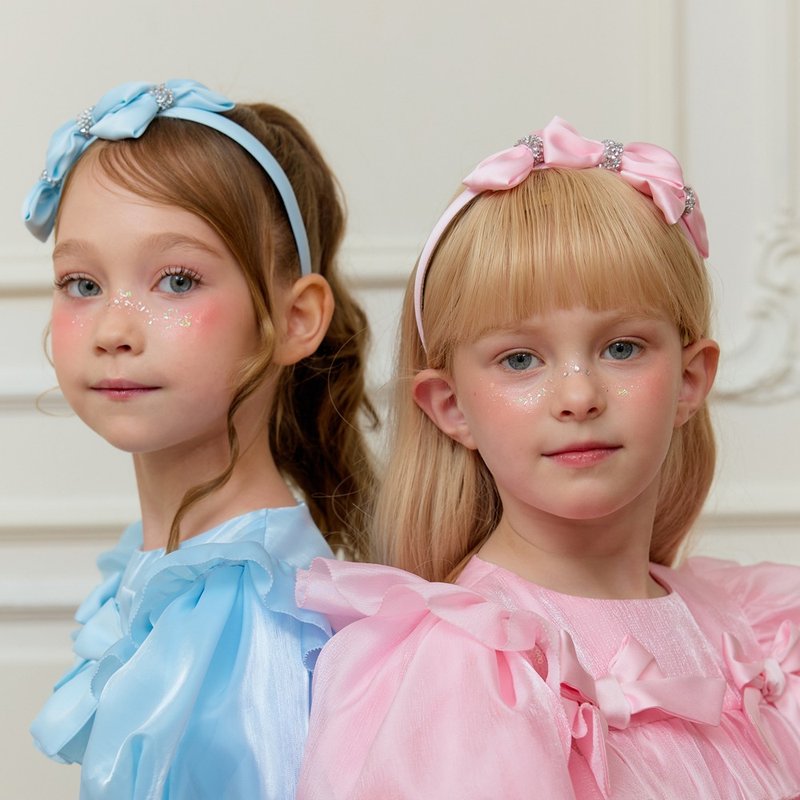 芭比发箍 - bb帽/髮帶 - 其他材質 粉紅色