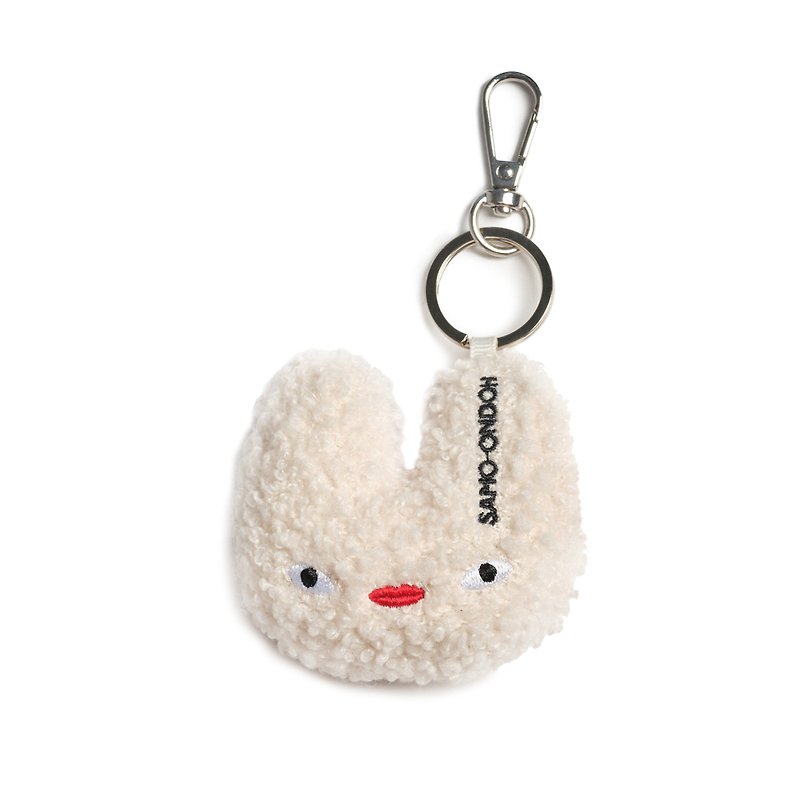 ACC Tokiyom Keychain - eco shearling - Ivory - Keychains - Other Materials White