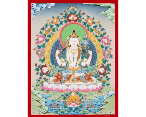 h21# 四腕観音 仏祖 唐卡 タンカ Thang-ga 装飾画民间文化芸術 2025厳選】四 臂 觀音 唐 卡の人気商品｜グローバル通販Pinkoi