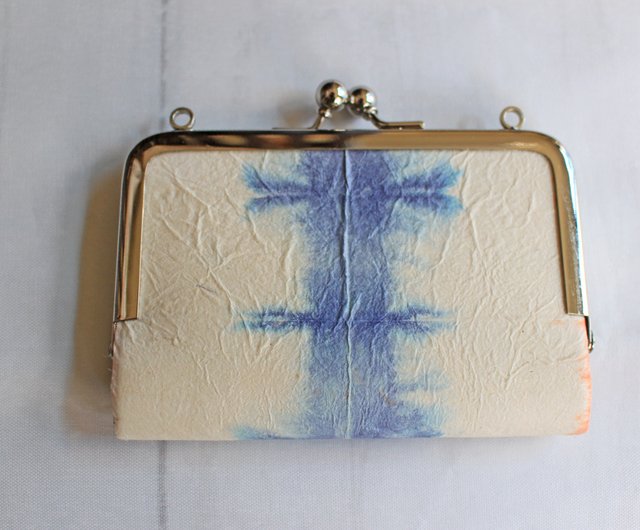 Blue Blur Japanese paper Business Card Holder Card case Pass case - Shop  washi labo TOKYO ID & Badge Holders - Pinkoi