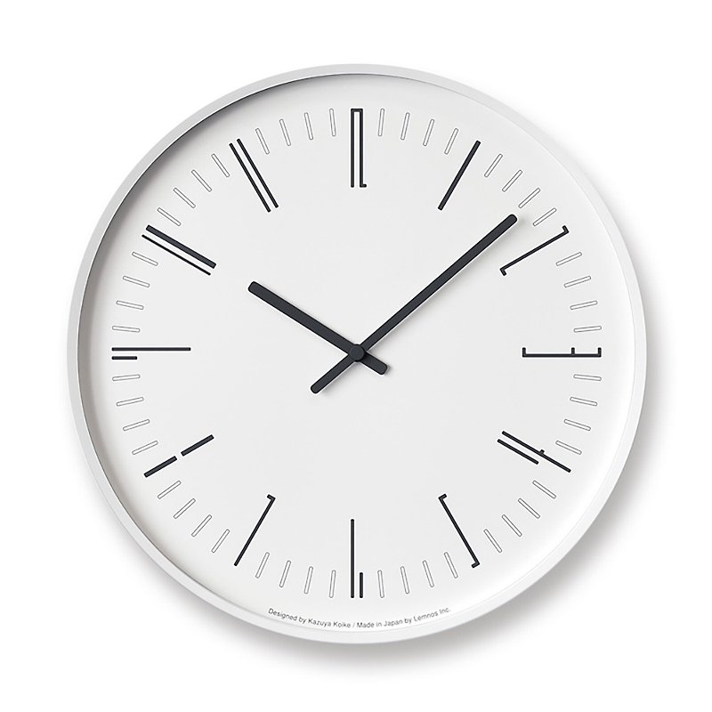 Lemnos Draw Clock -ホワイト - 時計 - プラスチック ホワイト