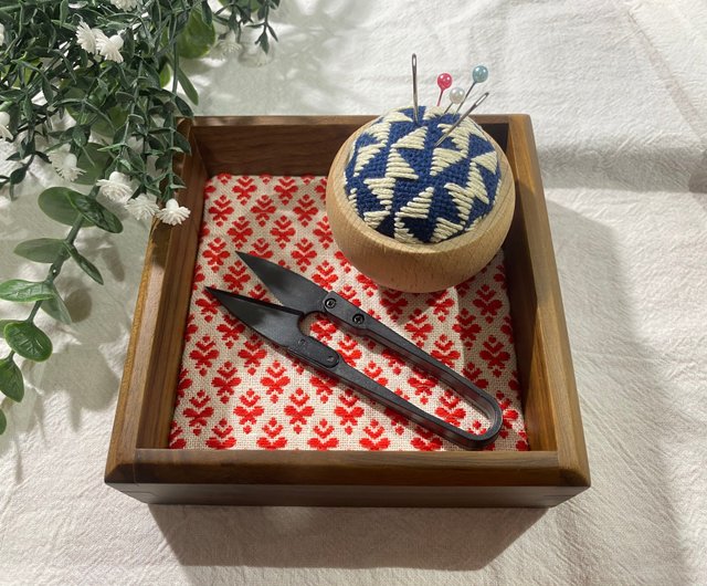 MARIおまとめ　こぎん刺し信玄袋、カードケース 8d9fc3caab081976512ff785d7e545