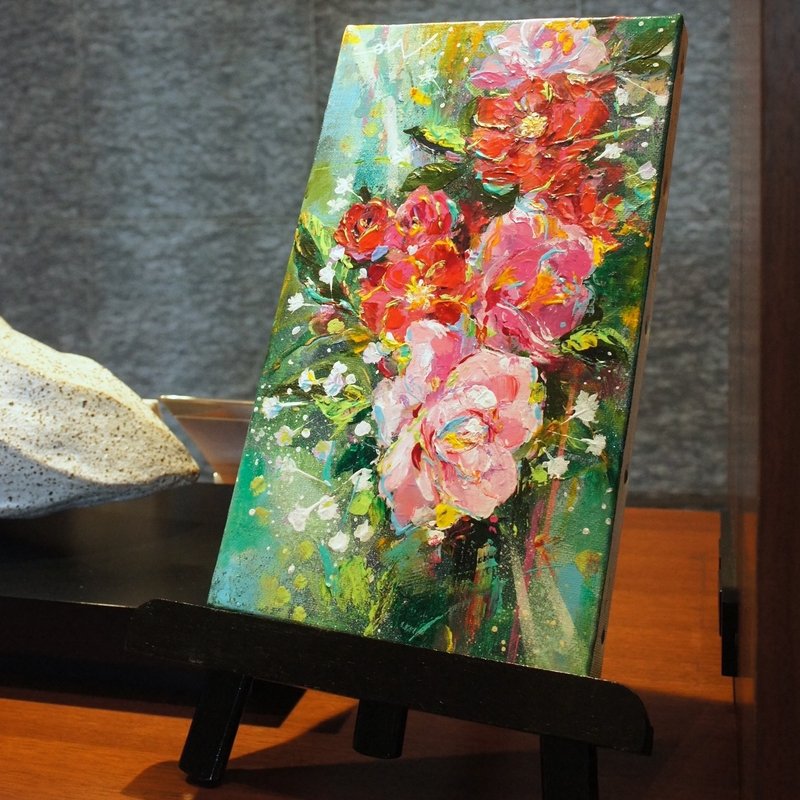 【Only One original picture】rose / bouquet / picture / made in japan - โปสเตอร์ - อะคริลิค สีแดง