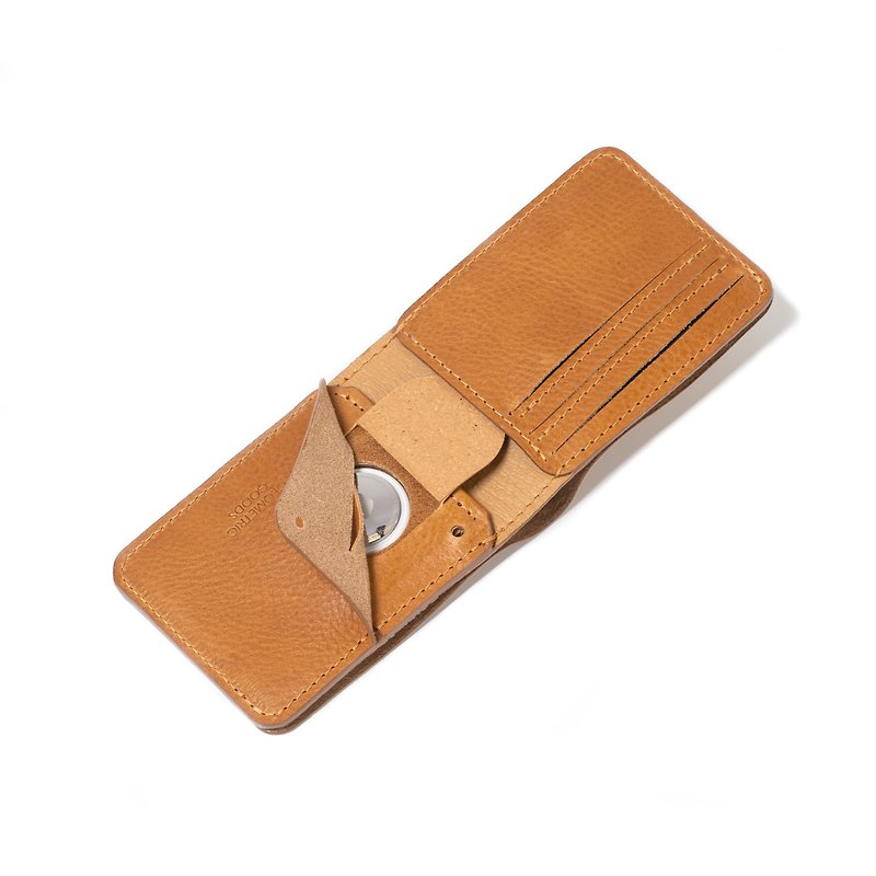 The Dollar Bill AirTag Wallet - Wallets - Genuine Leather Brown