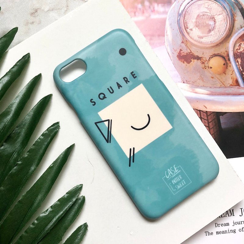 square :: basic art collection - Phone Cases - Plastic Blue