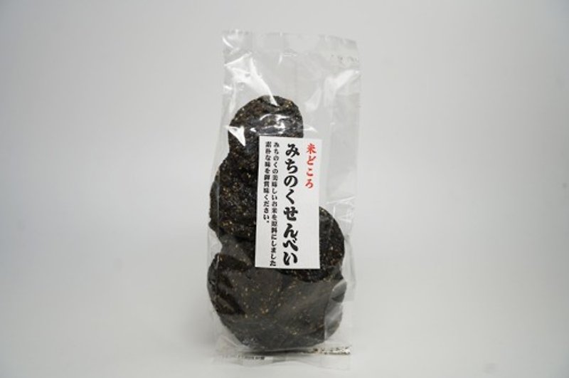 Michinoku black sesame rice crackers 120g - ขนมคบเคี้ยว - วัสดุอื่นๆ 