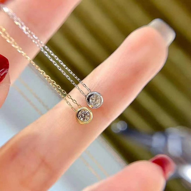 *鑑定書付き*日本製 18K 20ポイント ダイヤモンド ネックレス ネックレス 本物ダイヤ フィッシュアイ 8ハートと8矢 - ネックレス - 貴金属 ゴールド
