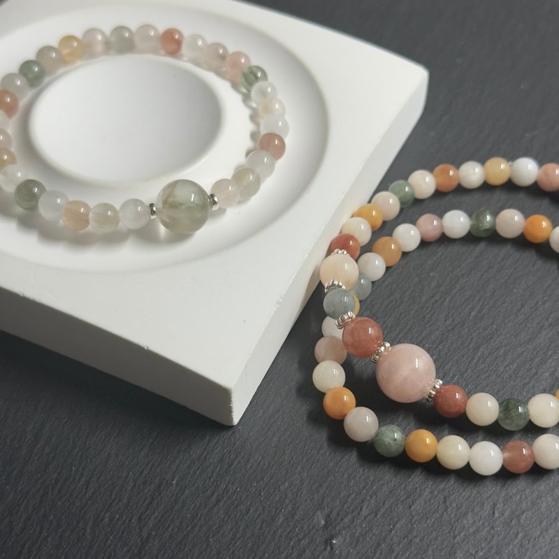 兔毛手串設計款 - 手鍊/手環 - 水晶 多色