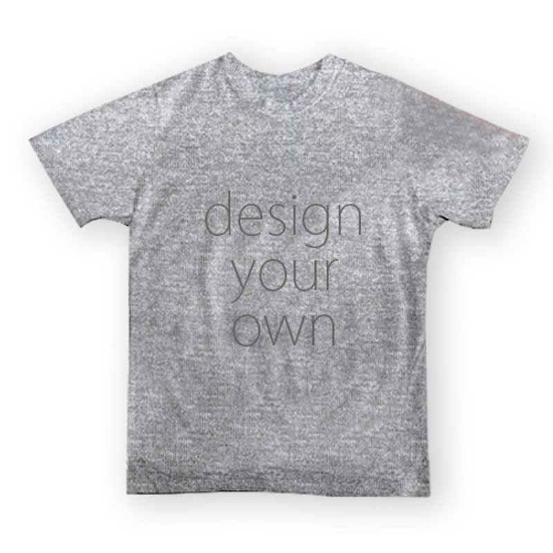 Single-sided / custom / dark grey / neutral / cotton T-shirt / AC4-05 - Women's T-Shirts - Other Materials Gray