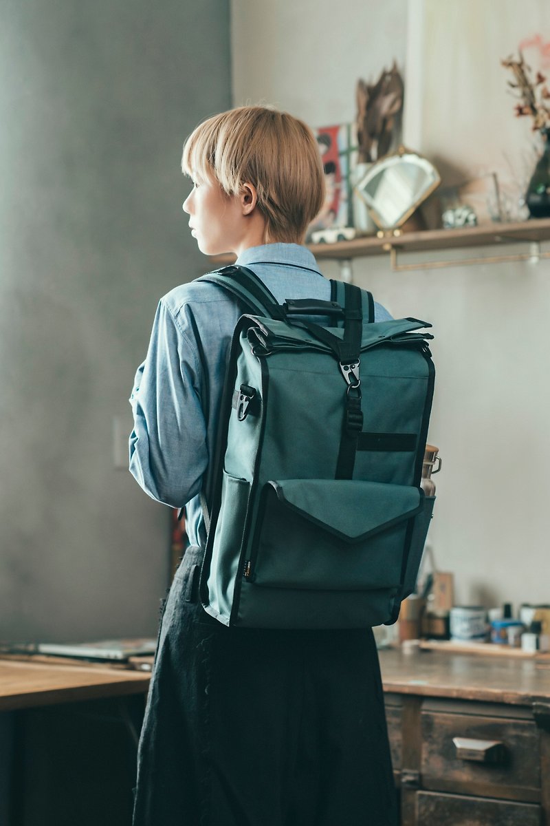 FILO N1D Deluxe Backpack - กระเป๋าแล็ปท็อป - ไนลอน สีน้ำเงิน