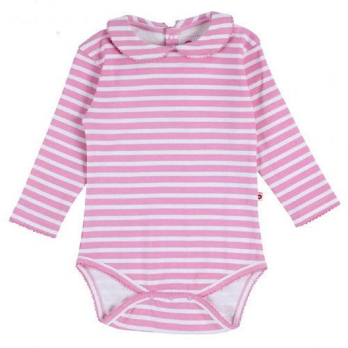 From Babies with Love (英國品牌) 屬於小女生的粉色條紋。有機棉。包屁衣。連身衣
