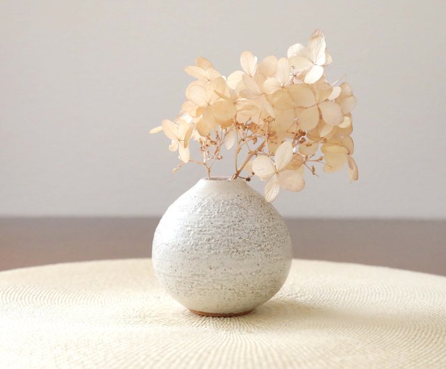 桜花窯変釉と赤陶土のほっこり一輪挿し創作工房天地薰- Pinkoi