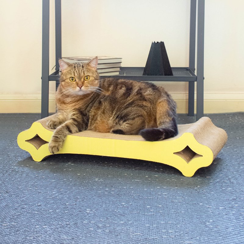 LOST STAR Premium cardboard cat scratcher - 貓/狗玩具 - 紙 黃色